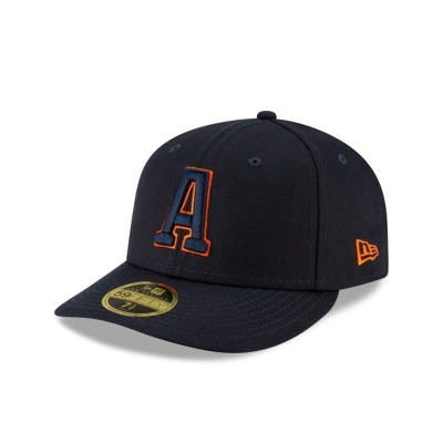 Houston Astros Gorra | New Era MLB Ligature Low Profile 59fifty Fitted Cap Mexico - Azules